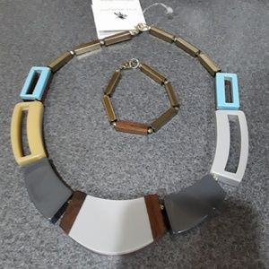 Unique REVERSIBLE Noonday Tableau Necklace